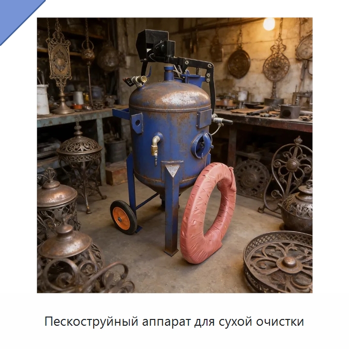Пескоструйный аппарат для сухой очистки — Пескоструйные аппараты