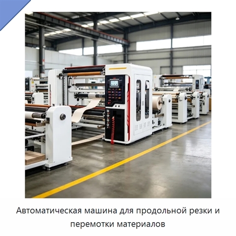 Автоматическая машина для продольной резки и перемотки материалов