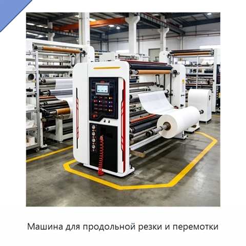Машина для продольной резки и перемотки