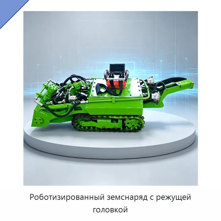 Роботизированный земснаряд с режущей головкой — Коммунальная техника