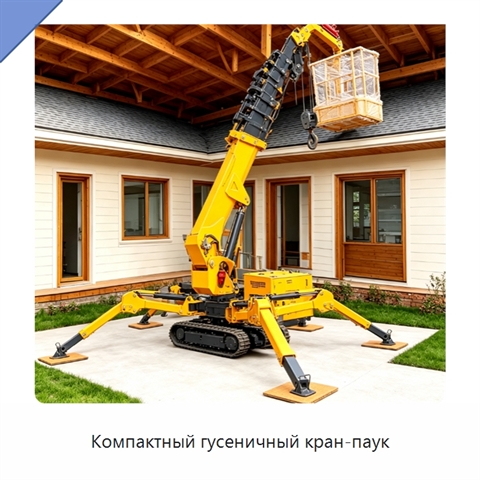 Компактный гусеничный кран-паук