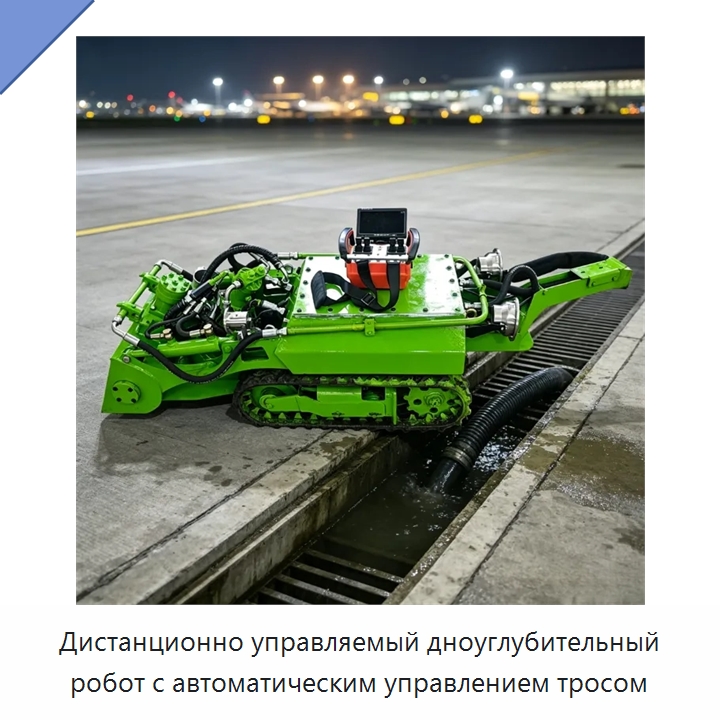 Дистанционно управляемый дноуглубительный робот с автоматическим управлением тросом — Коммунальная техника