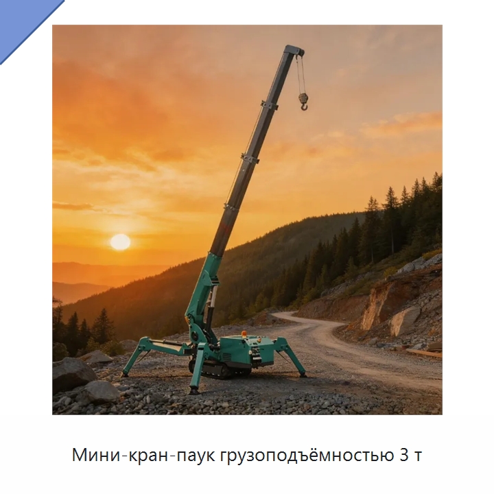 Мини-кран-паук грузоподъёмностью 3 т — Краны