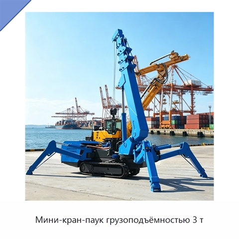 Мини-кран-паук грузоподъёмностью 3 т