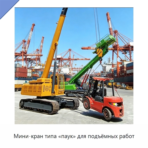 Мини-кран типа «паук» для подъёмных работ