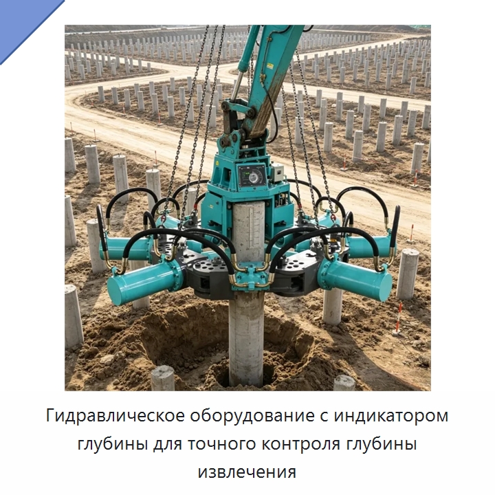 Гидравлическое оборудование с индикатором глубины для точного контроля глубины извлечения — Навесное оборудование для строительной техники