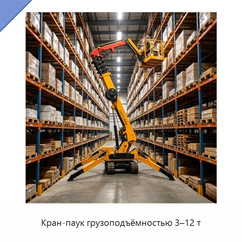 Кран-паук грузоподъёмностью 3–12 т