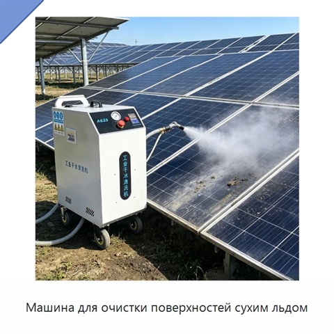 Машина для очистки поверхностей сухим льдом