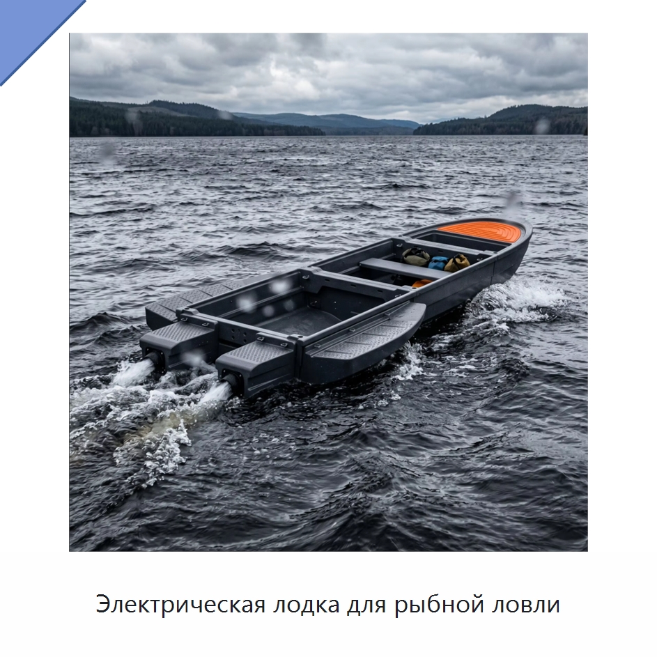 Электрическая лодка для рыбной ловли — Специальное подъемно-транспортное оборудование