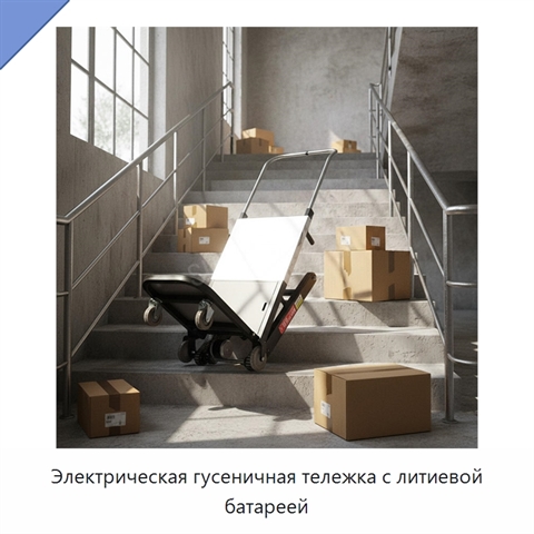 Электрическая гусеничная тележка с литиевой батареей