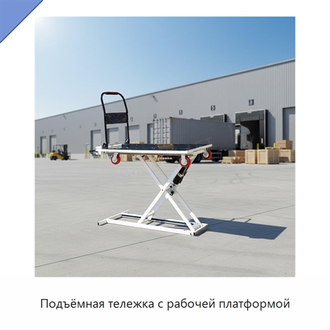 Подъёмная тележка с рабочей платформой