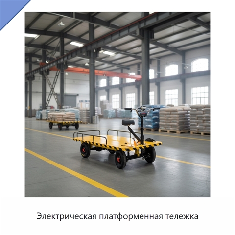 Электрическая платформенная тележка