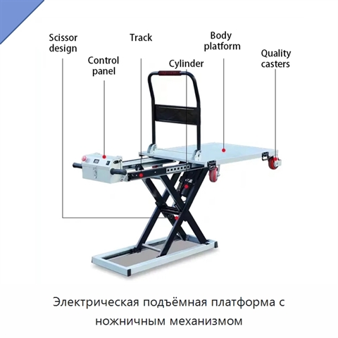 Электрическая подъёмная платформа с ножничным механизмом