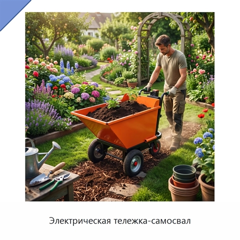 Электрическая тележка-самосвал