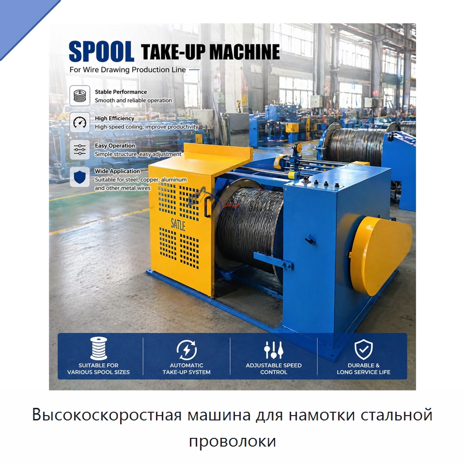 Высокоскоростная машина для намотки стальной проволоки — Металлоформовочное оборудование