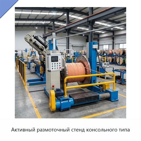 Активный размоточный стенд консольного типа