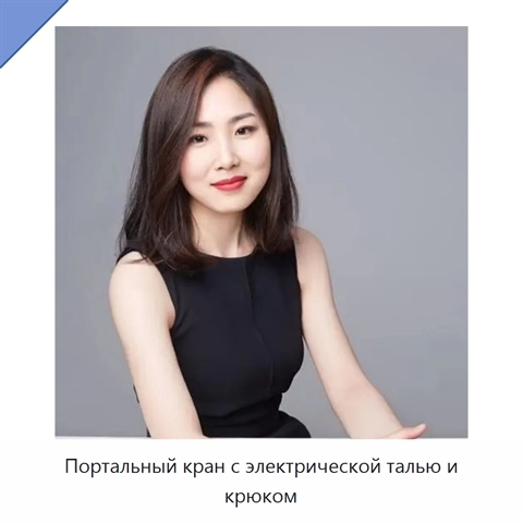 Портальный кран с электрической талью и крюком