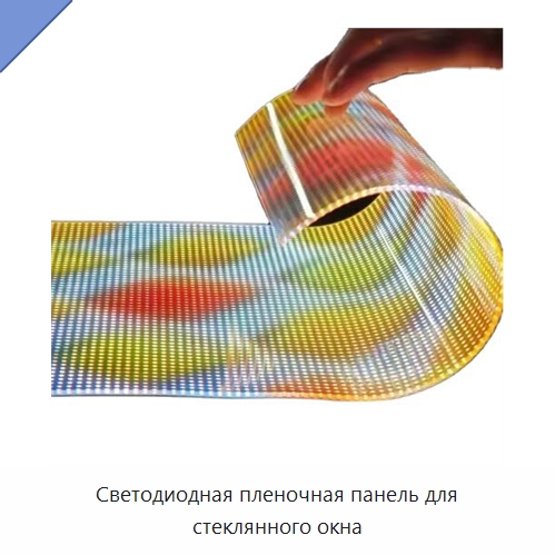 Светодиодная пленочная панель для стеклянного окна — Светодиодные дисплеи