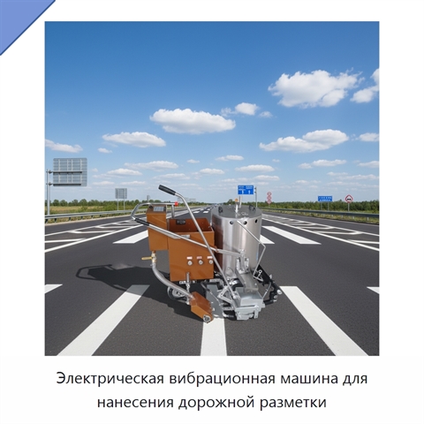 Электрическая вибрационная машина для нанесения дорожной разметки