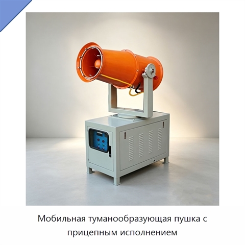 Мобильная туманообразующая пушка с прицепным исполнением