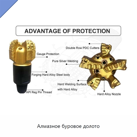 Алмазное буровое долото