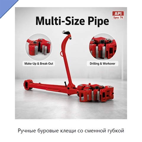 Ручные буровые клещи со сменной губкой