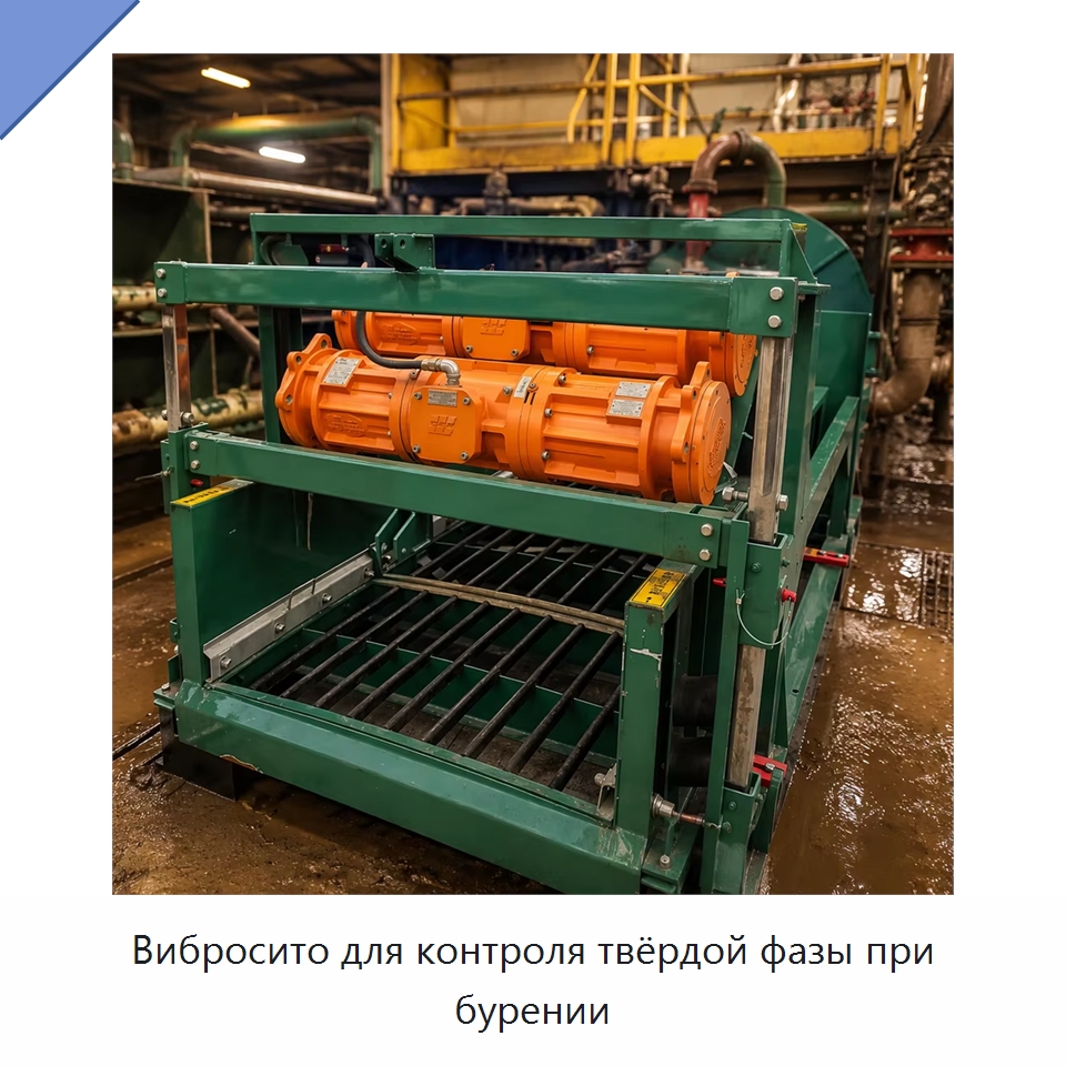Вибросито для контроля твёрдой фазы при бурении — Нефтепромысловое оборудование