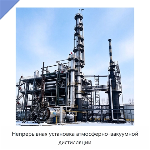 Непрерывная установка атмосферно-вакуумной дистилляции