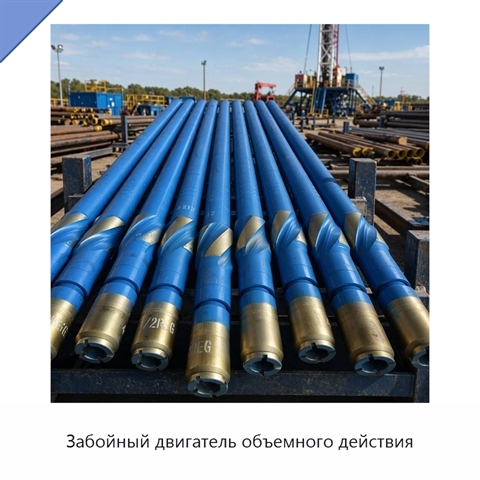 Забойный двигатель объемного действия