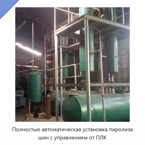 Полностью автоматическая установка пиролиза шин с управлением от ПЛК