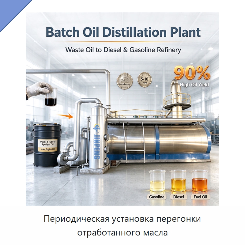 Периодическая установка перегонки отработанного масла — Фильтрационное оборудование