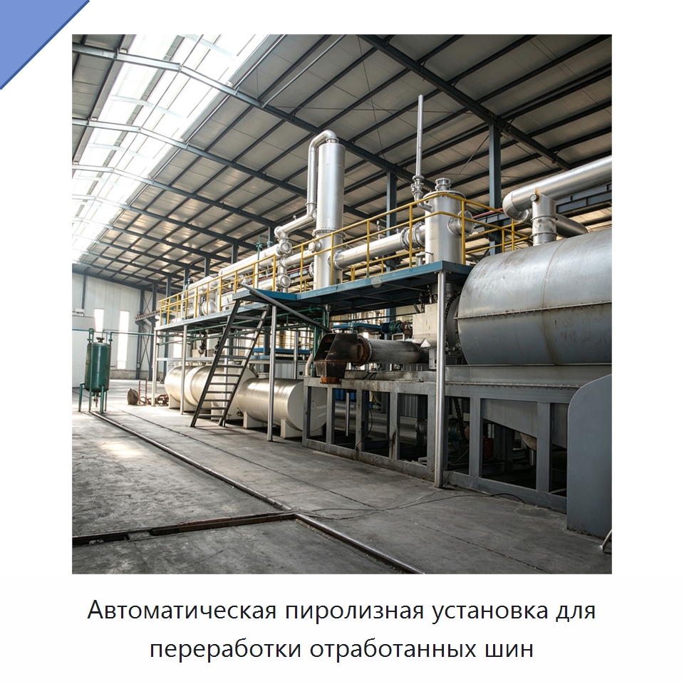 Автоматическая пиролизная установка для переработки отработанных шин — Оборудование для переработки резины