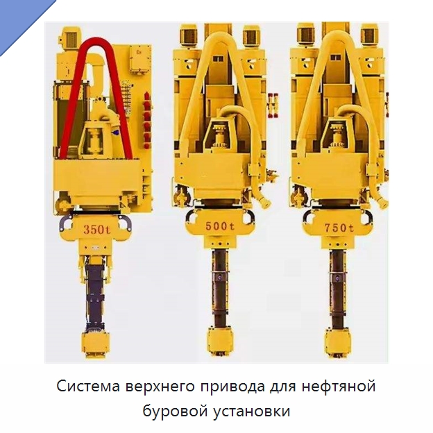 Система верхнего привода для нефтяной буровой установки — Нефтепромысловое оборудование