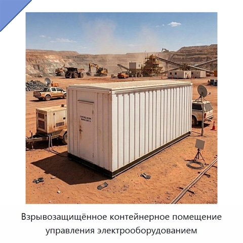 Взрывозащищённое контейнерное помещение управления электрооборудованием