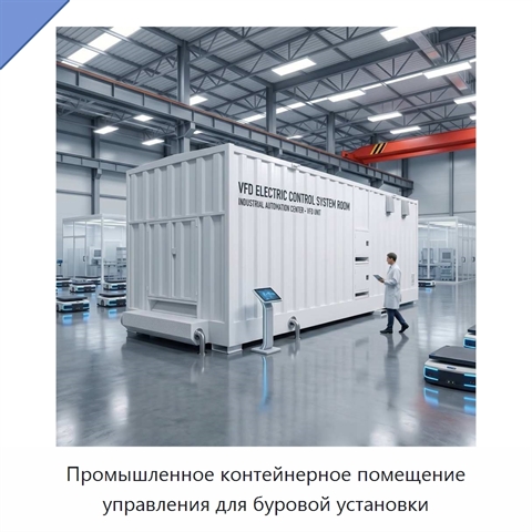 Промышленное контейнерное помещение управления для буровой установки