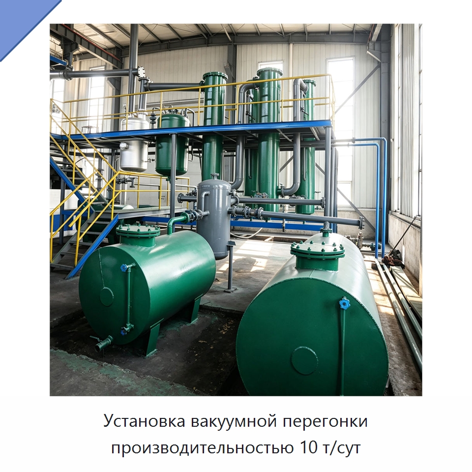Установка вакуумной перегонки производительностью 10 т/сут — Фильтрационное оборудование