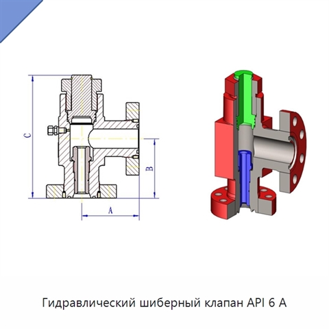Гидравлический шиберный клапан API 6 А