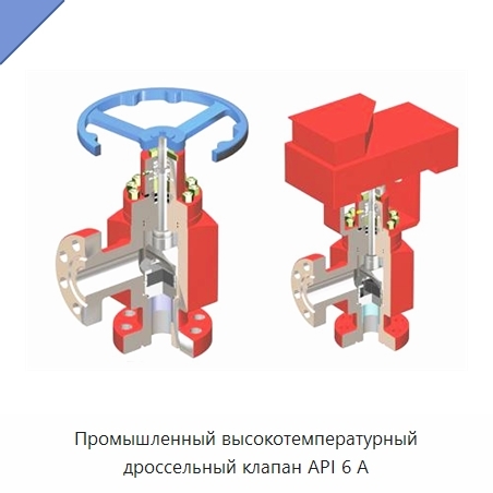 Промышленный высокотемпературный дроссельный клапан API 6 А