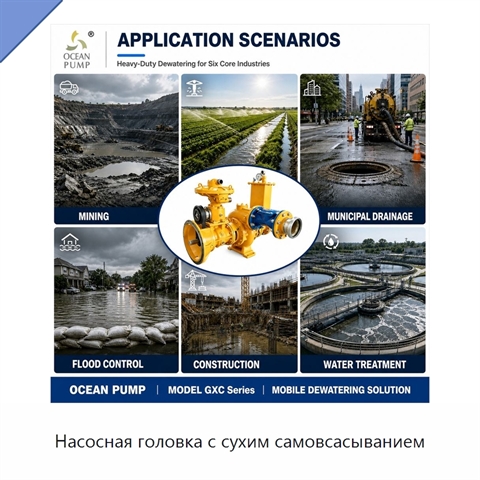 Насосная головка с сухим самовсасыванием