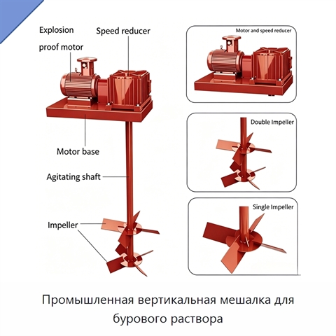 Промышленная вертикальная мешалка для бурового раствора