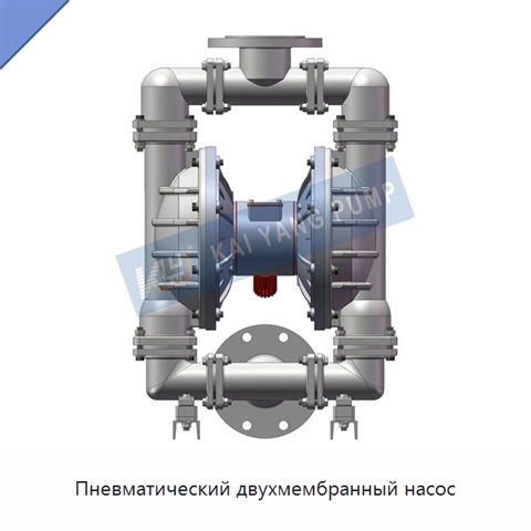 Пневматический двухмембранный насос