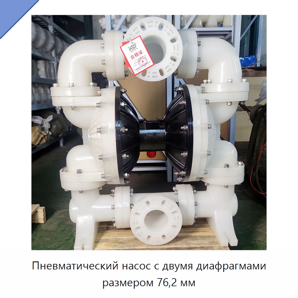 Пневматический насос с двумя диафрагмами размером 76,2 мм — Насосы