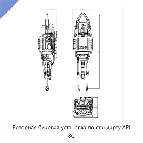 Роторная буровая установка по стандарту API 8C