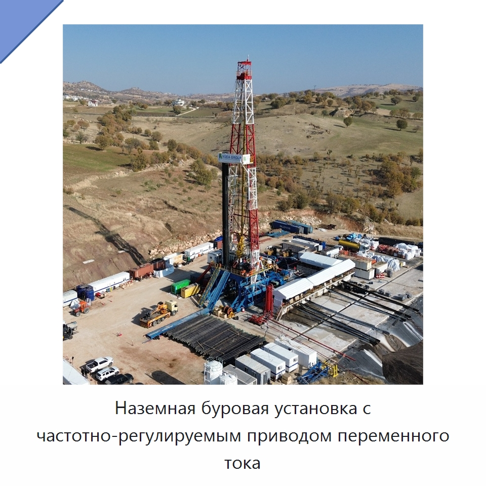 Наземная буровая установка с частотно-регулируемым приводом переменного тока — Нефтепромысловое оборудование