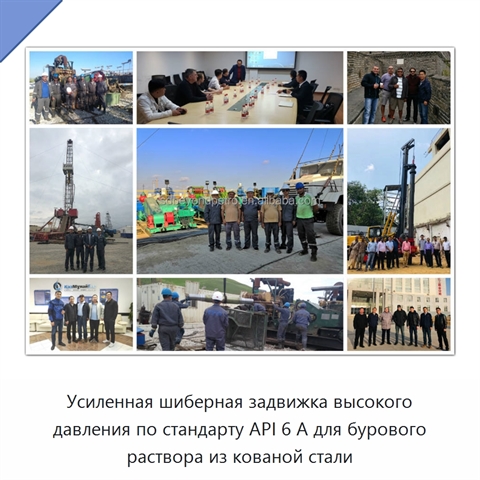 Усиленная шиберная задвижка высокого давления по стандарту API 6 А для бурового раствора из кованой стали