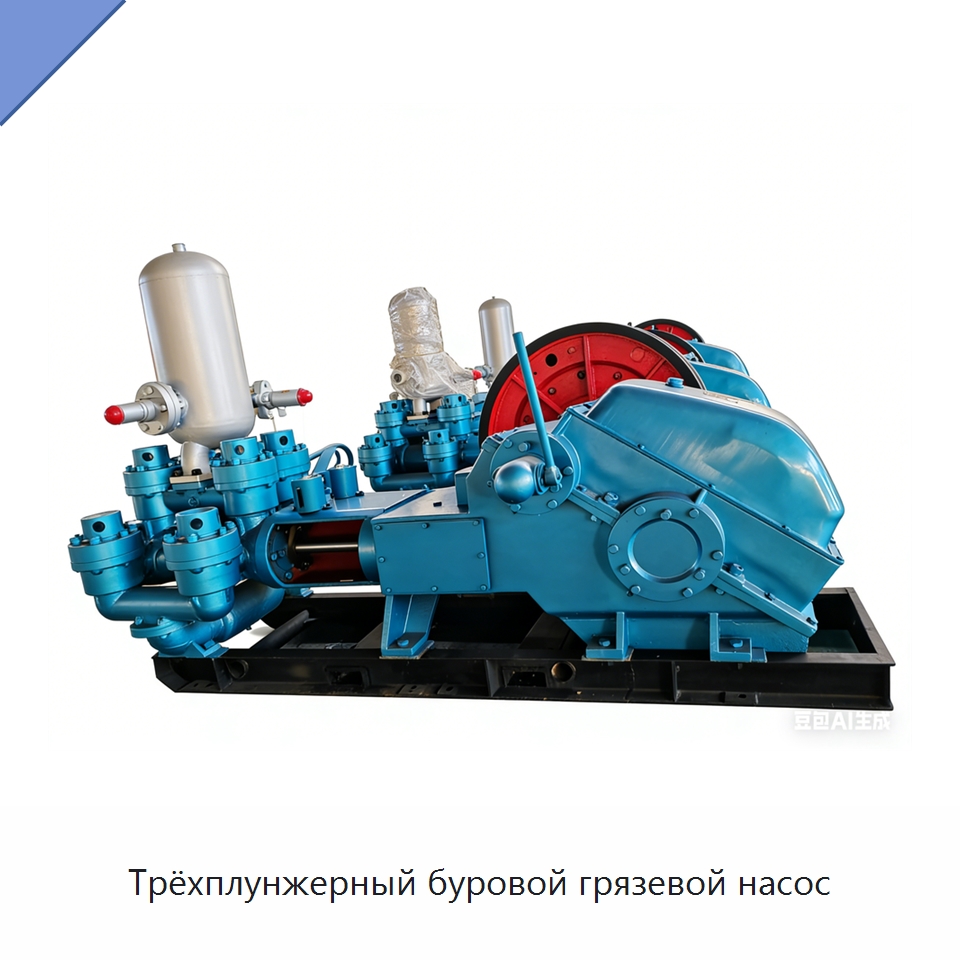 Трёхплунжерный буровой грязевой насос — Нефтепромысловое оборудование