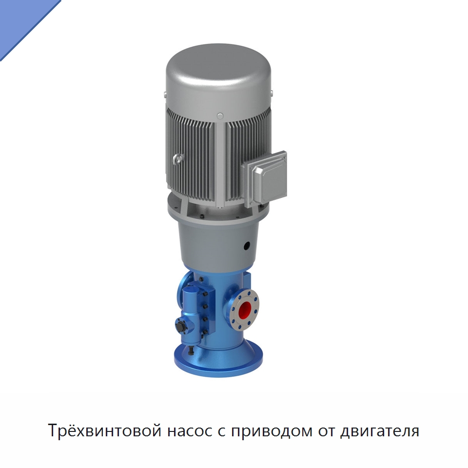 Трёхвинтовой насос с приводом от двигателя — Насосы