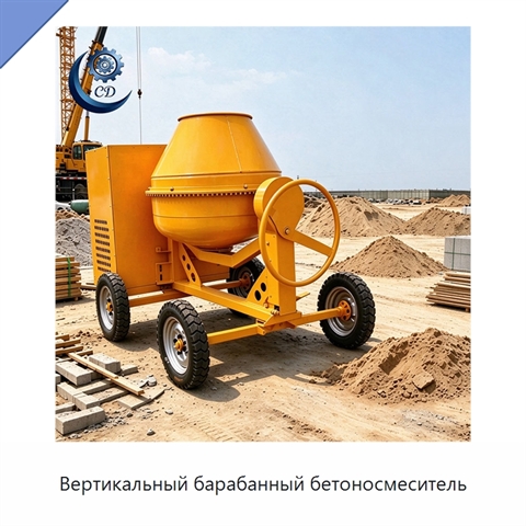 Вертикальный барабанный бетоносмеситель