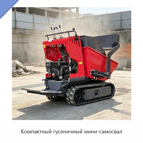 Компактный гусеничный мини-самосвал